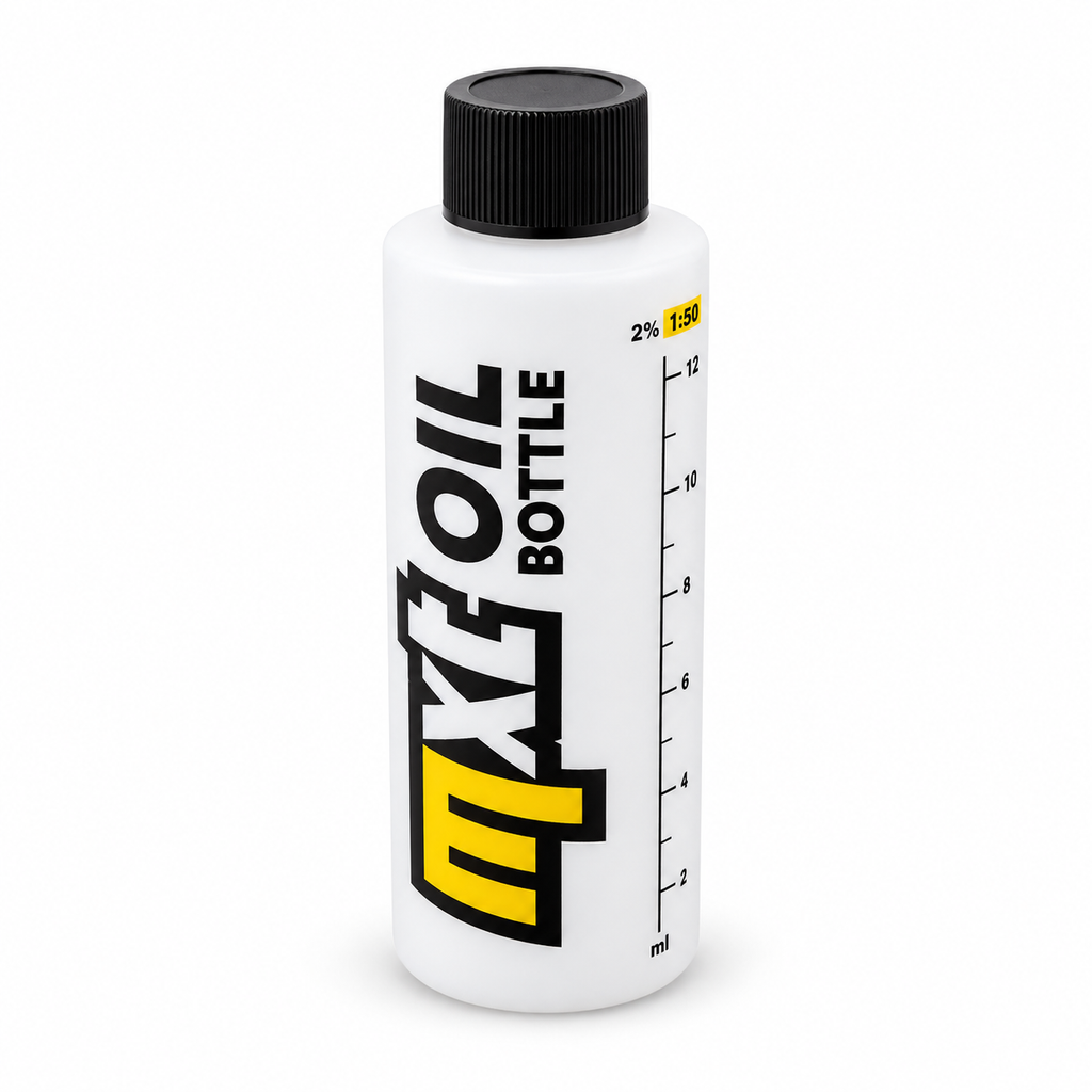 MXT 2-Takt Öl-Mischflasche 250 ml – Dosierflasche 1:50 / 1:40 / 1:33